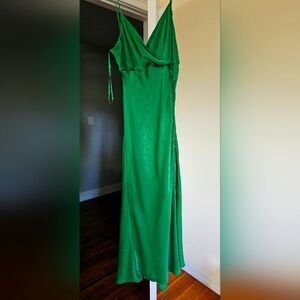 ZARA Green Silky 💚 Dress *SIZE XL*